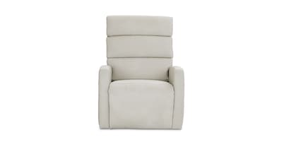 Hudson Leather Track Arm Lay Flat Power Lift Recliner