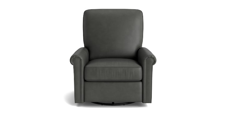 Leather Swivel Glider image number 0