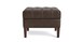 Leather Tufted Rectangle Ottoman