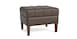 Leather Tufted Rectangle Ottoman