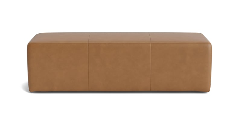 Leather Rectangular Ottoman image number 0