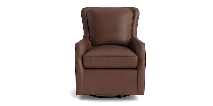 Leather Swivel Glider image number 1
