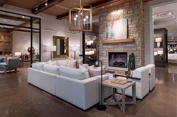 Retail store foyer with furniture Retail store foyer with furniture