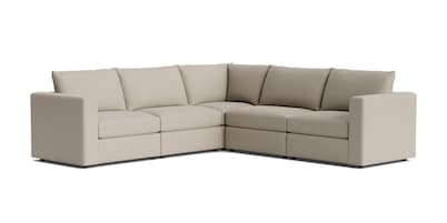 Beckham Track Arm Modular Sofa with Ottoman