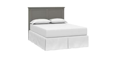 Shoreline Ocean Grey Louvered Bed