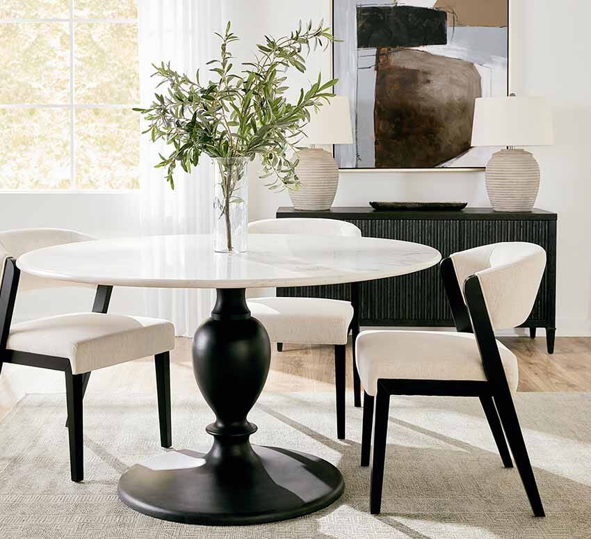 Dining table and chairs Dining table and chairs