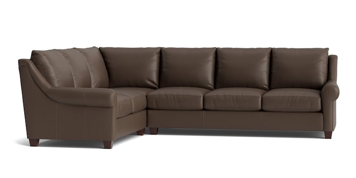 Leather L-Shaped Sectional image number 1