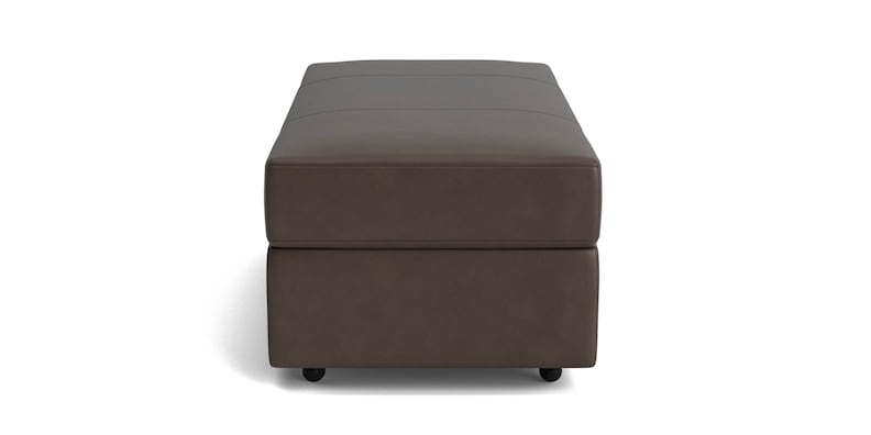 Leather Storage Ottoman image number 2