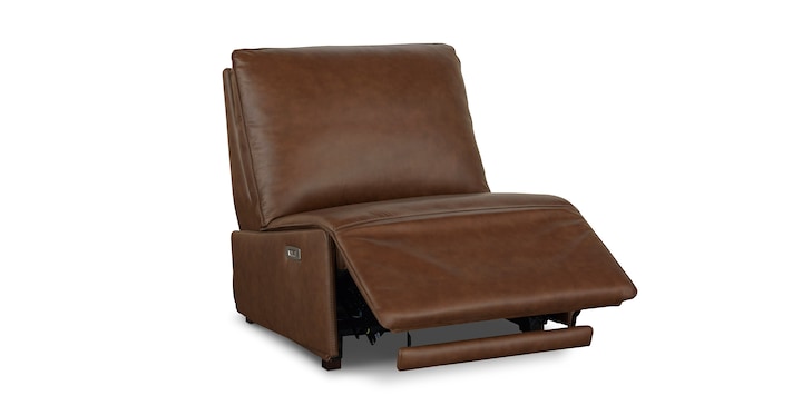 Everett Leather Armless Zero Gravity Power Recliner image number 2
