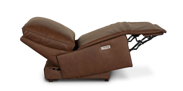 Everett Leather Armless Zero Gravity Power Recliner image number 5