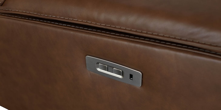Everett Leather Armless Zero Gravity Power Recliner image number 8