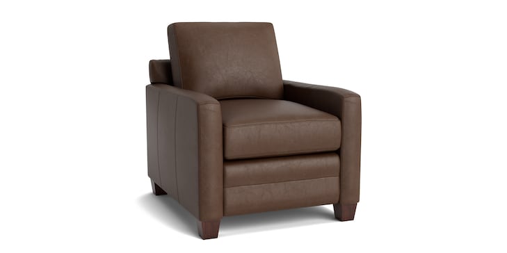 Leather Thin Track Arm Chair image number 2