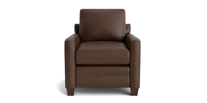 Leather Thin Track Arm Chair image number 0