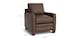 Leather Thin Track Arm Chair
