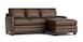 Leather Thin Track R Chaise Sectional