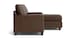 Leather Thin Track R Chaise Sectional