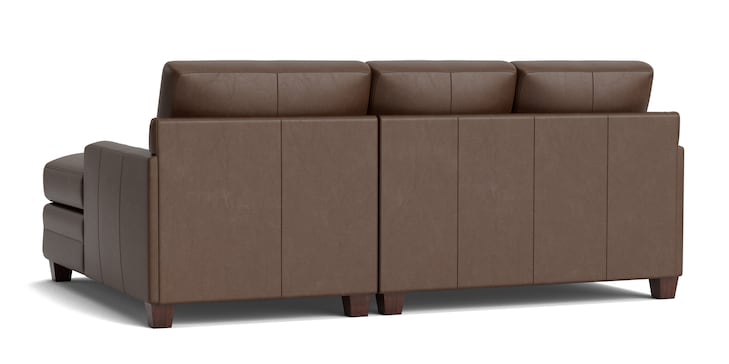 Leather Thin Track R Chaise Sectional image number 4
