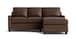 Leather Thin Track R Chaise Sectional