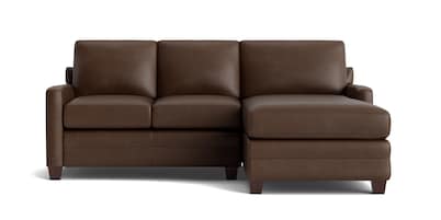 Carolina Leather Track Arm Chaise Sectional