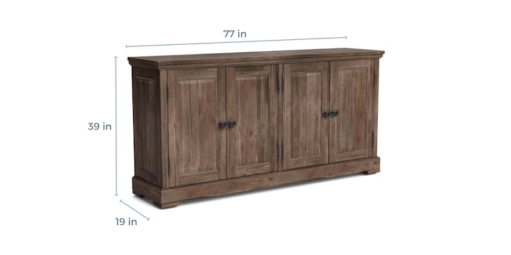 Maple Four Door Huntboard image number 4