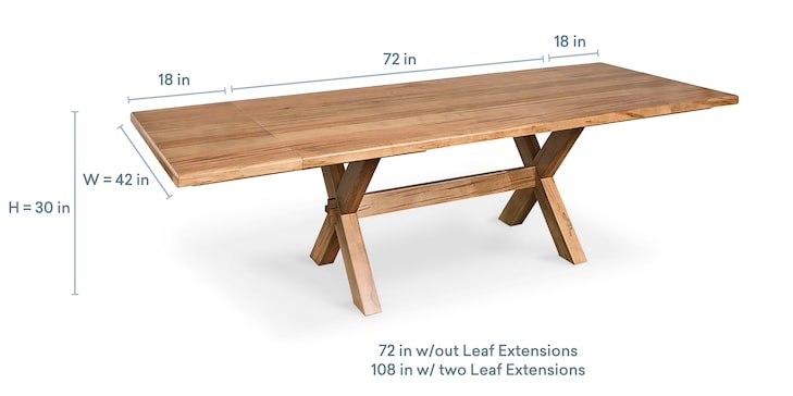 Maple Dining Table 72"x42" image number 4