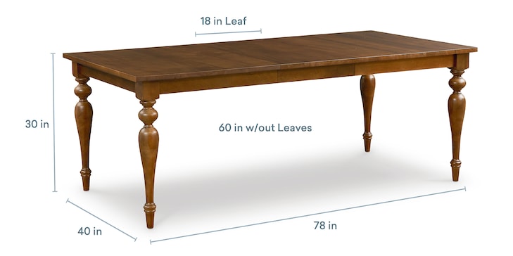 Maple Rectangle Leaf Table image number 4