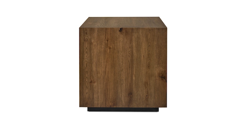 Oak Square End Table image number 2