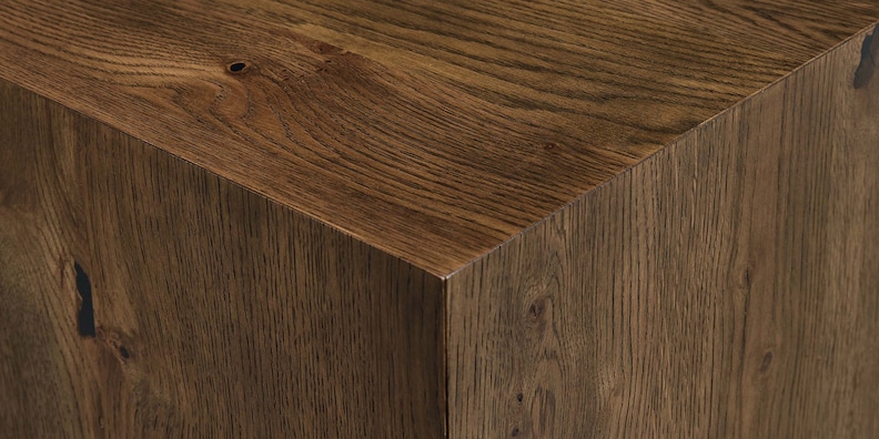 Oak Square End Table image number 4