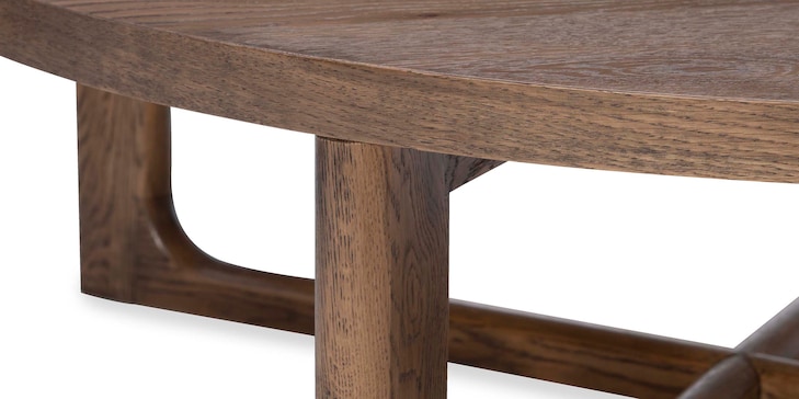 48" Oak Round Cocktail Table image number 7