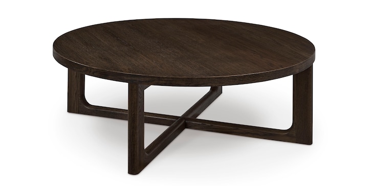 48" Oak Round Cocktail Table image number 0