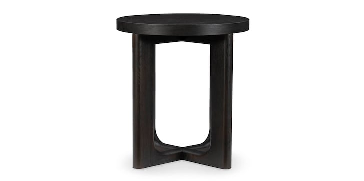 Oak Round Accent Table image number 2