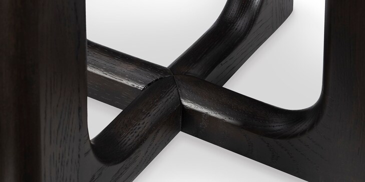 Oak Round Accent Table image number 8