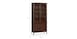 40" Glass-Wood Storage Cabinet