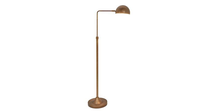 Sheldon Floor Lamp Aged Brass image number 0