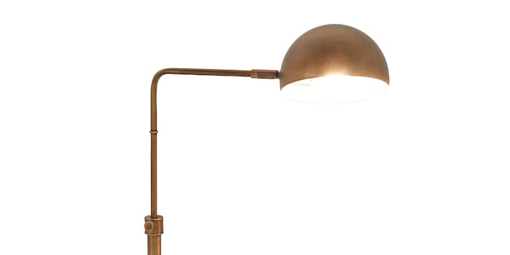 Sheldon Floor Lamp Aged Brass image number 6