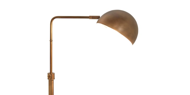 Sheldon Floor Lamp Aged Brass image number 7