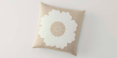 Macon Nat/Ivory Pillow Cover + Insert
