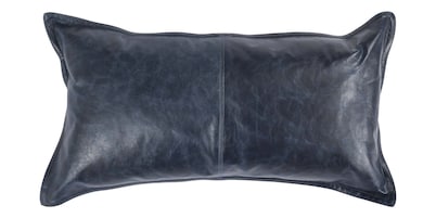 Leather Lumbar Pillow