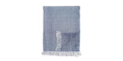 Phoebe Navy Throw
