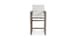 Track Arm Stationary Bar Stool
