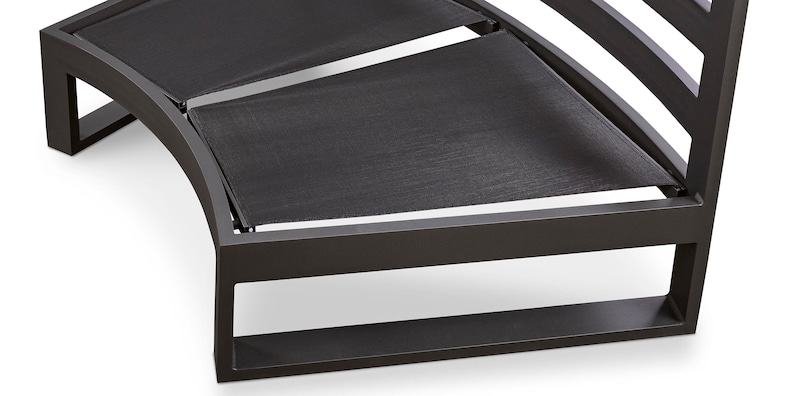 4pc Curved Armless Sectional image number 9