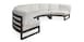 4pc Curved Armless Sectional