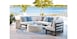4pc Curved Armless Sectional