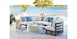 4pc Curved Armless Sectional