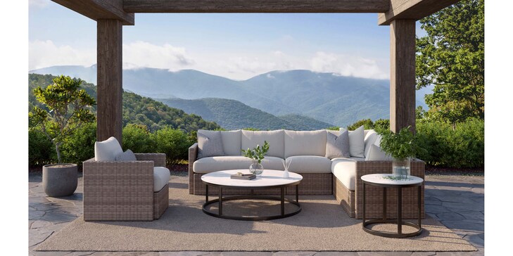 L-Shaped Sectional w/Cushion image number 1