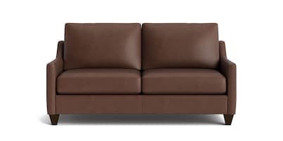 True Custom™ Leather Slope Arm Studio Sofa