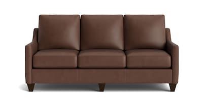 True Custom™ Leather Slope Arm Sofa
