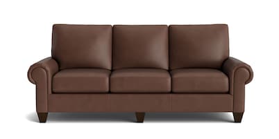 True Custom™ Leather Large Panel Arm Sofa