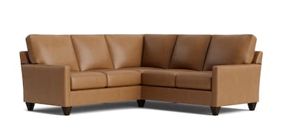 True Custom™ Leather Track Arm L-Shaped Sectional