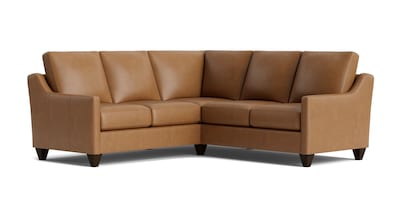 True Custom™ Leather Slope Arm L-Shaped Sectional
